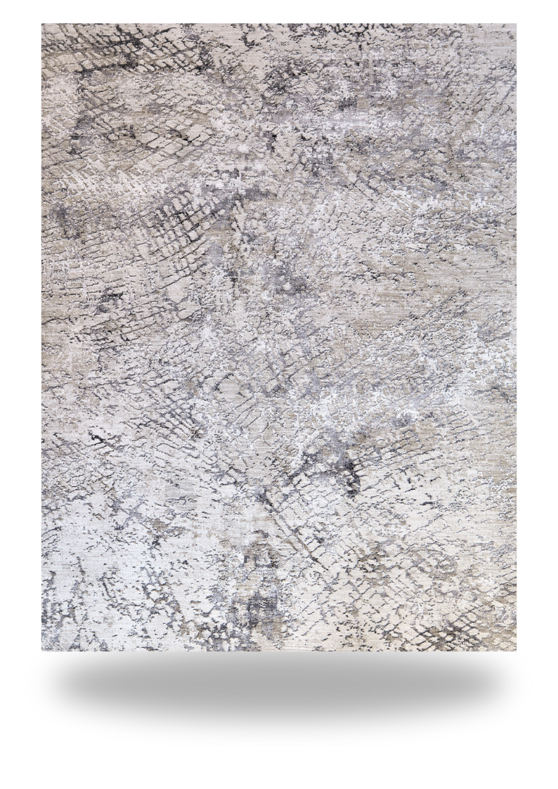 Echo Grey and Gold Rug Abstract Rug