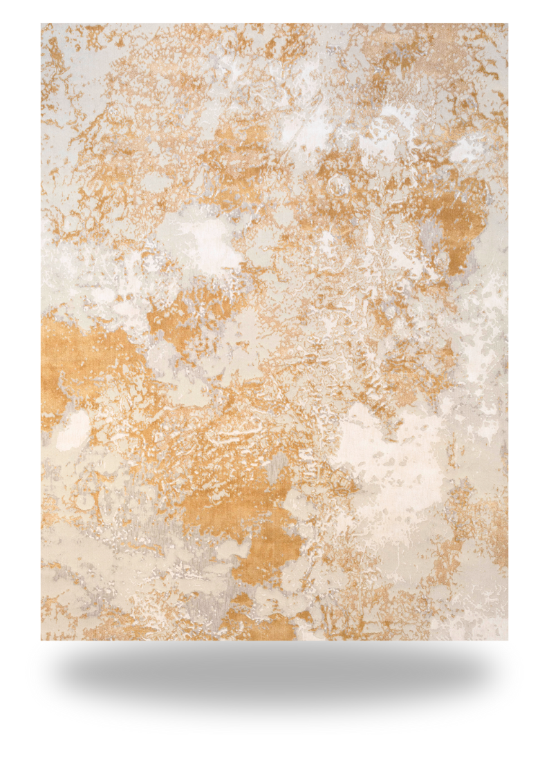 Golden Dusk Abstract Rug