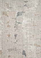 Links Light Grey and Beige Rug