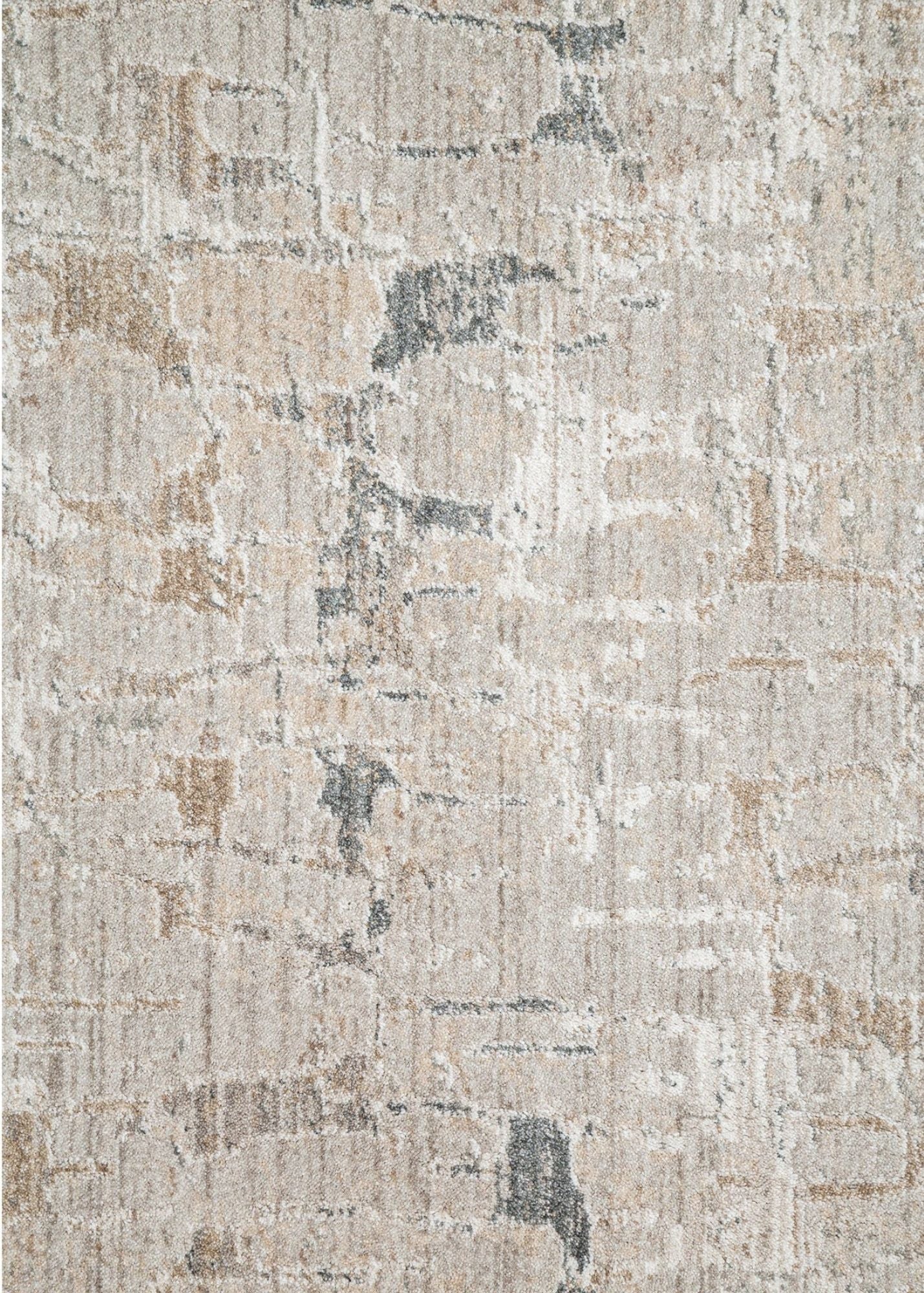 Links Light Grey and Beige Rug