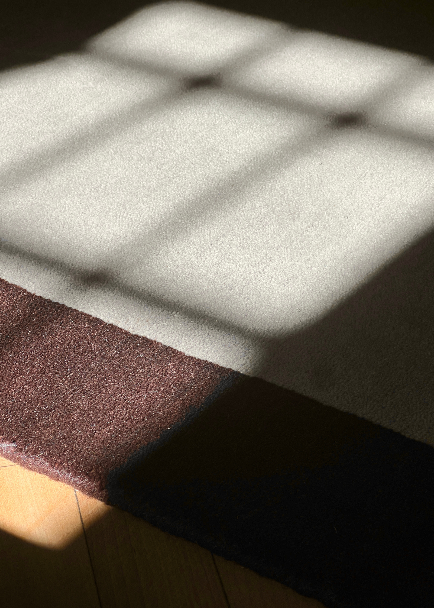 Cream & Brown Border Rug (Neutral Series)