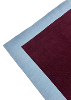 Maroon & Blue Border Rug (Colour Series)