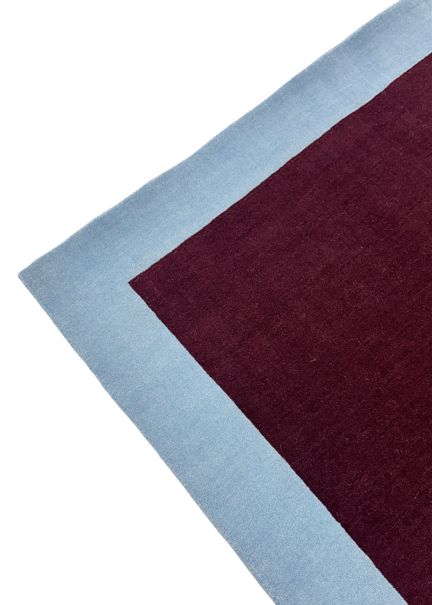 Maroon & Blue Border Rug (Colour Series)