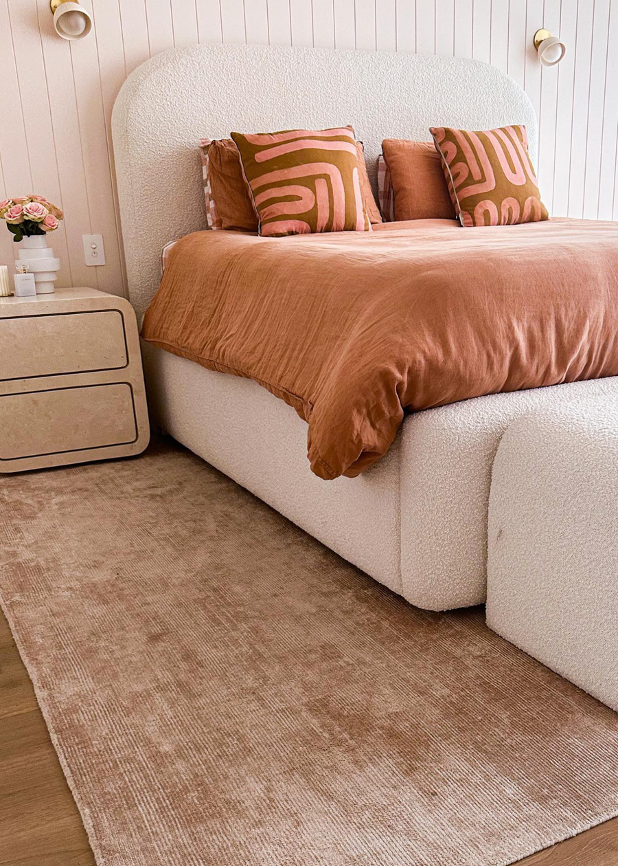 Linear Blush Pink - rugs Melbourne - Four Corners Rugs