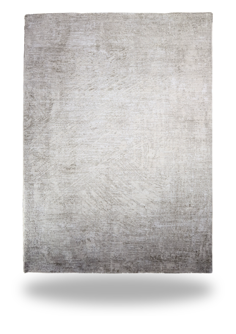Silver Strokes Modern Rug