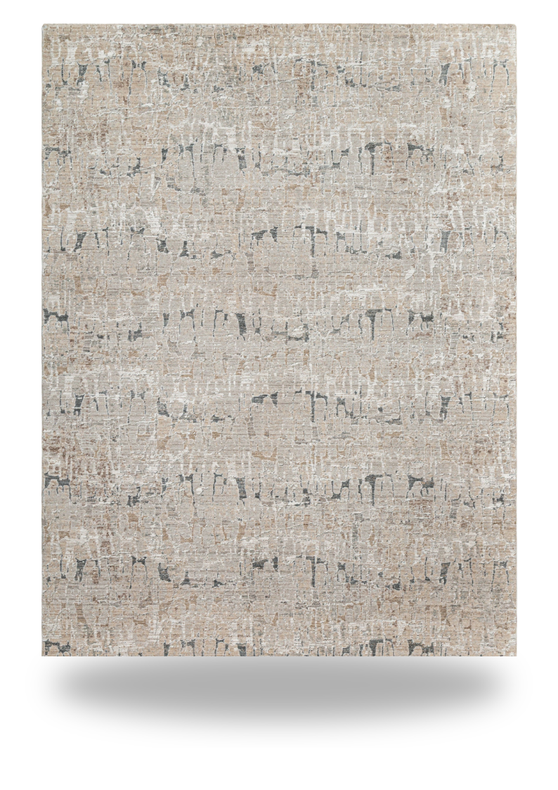 Links Light Grey and Beige Rug