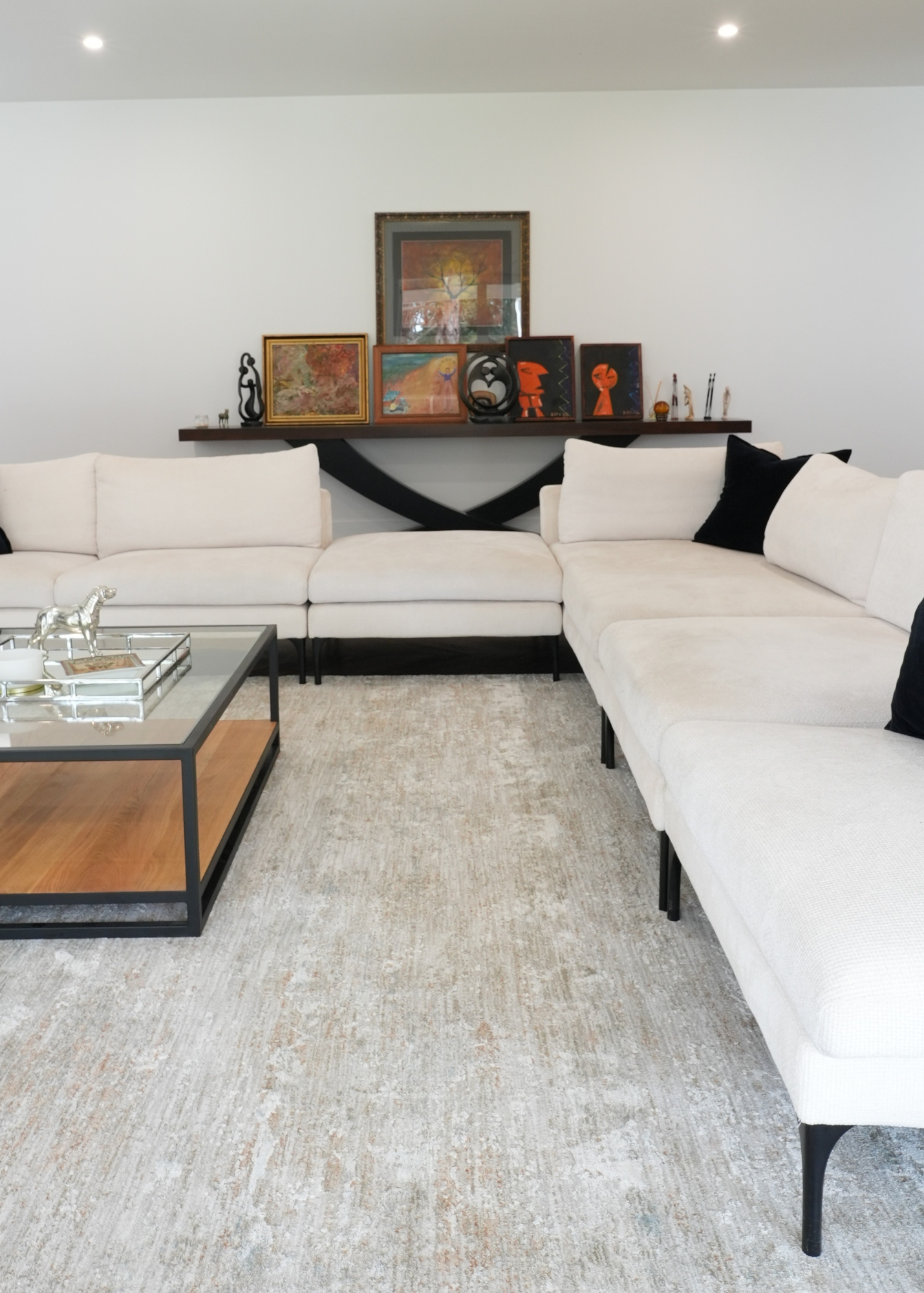 Purity Neutral, Copper and Light Blue Rug