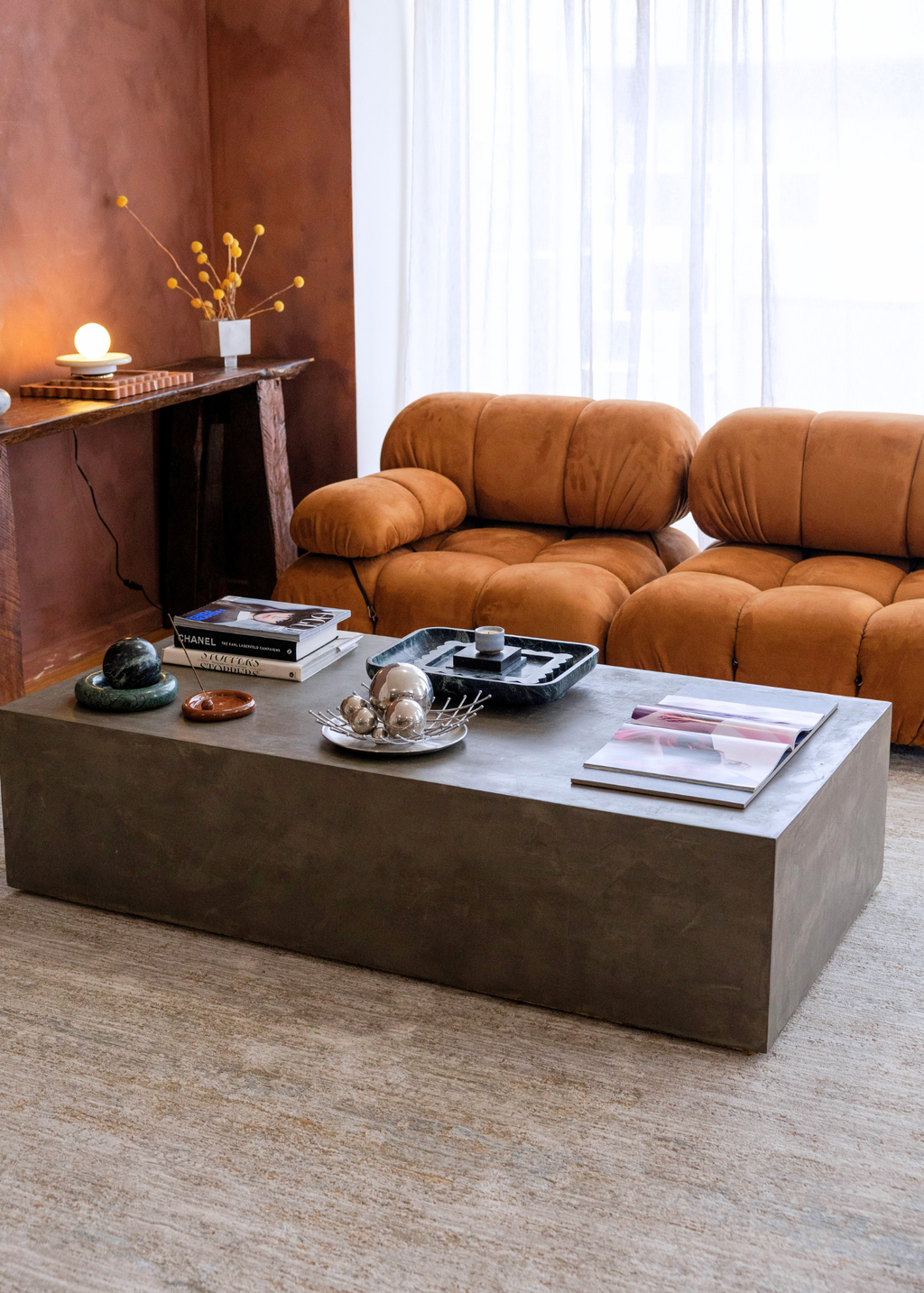 Purity Neutral, Copper and Light Blue Rug