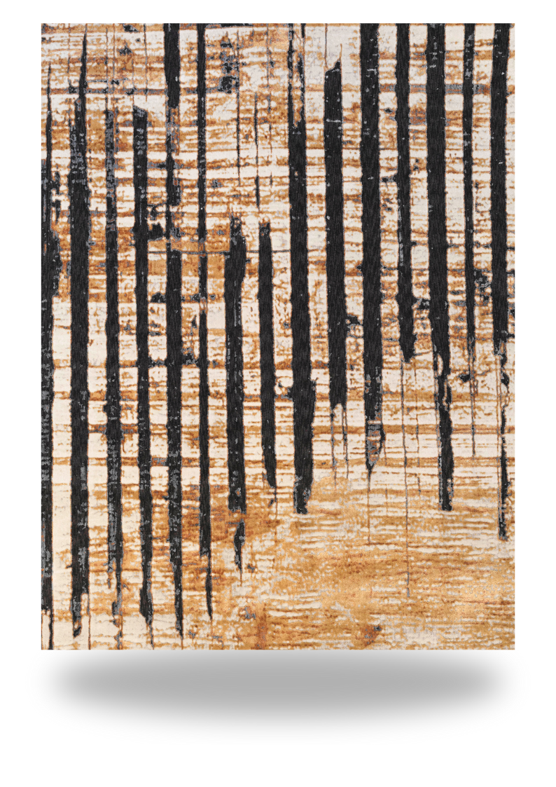 Amber Smoke Abstract Rug