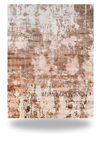 Blush Shadow Pink and Rust Rug