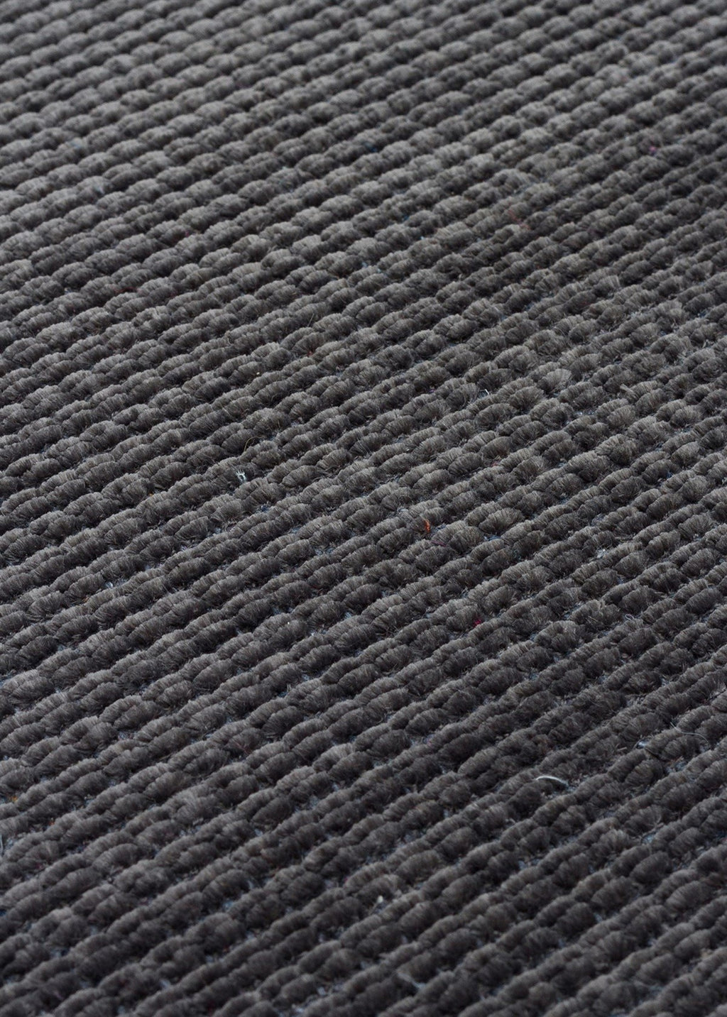 Chenille Charcoal Runner Close Up