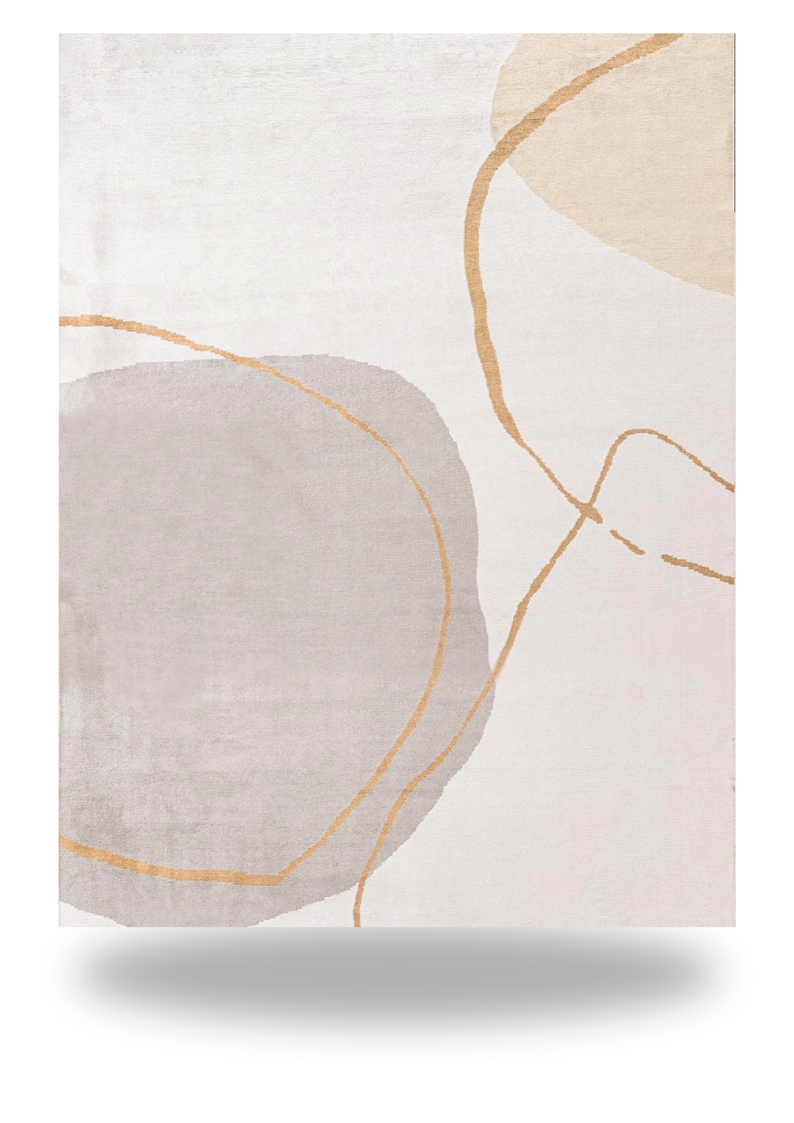 City Lights Neutral Geometric Rug