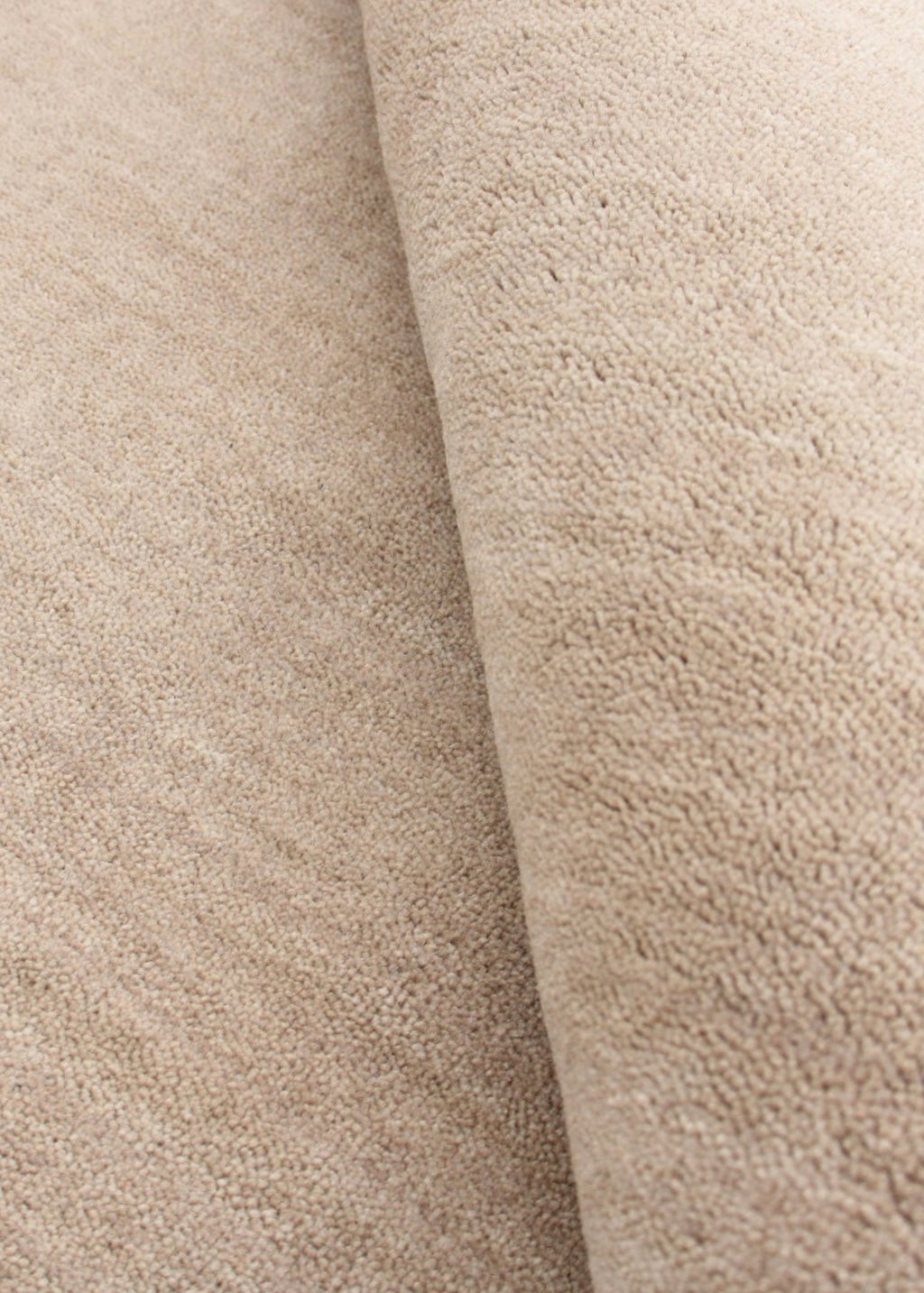 Cream & Brown Border Rug (Neutral Series) close up 