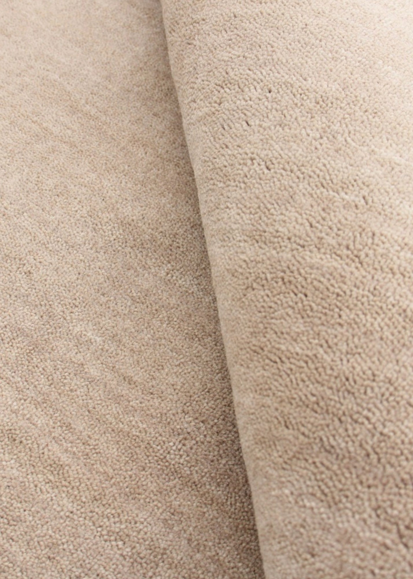 Cream & Brown Border Rug (Neutral Series) close up 