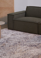 Echo Grey and Gold Rug Abstract Rug Four Corners Rugs