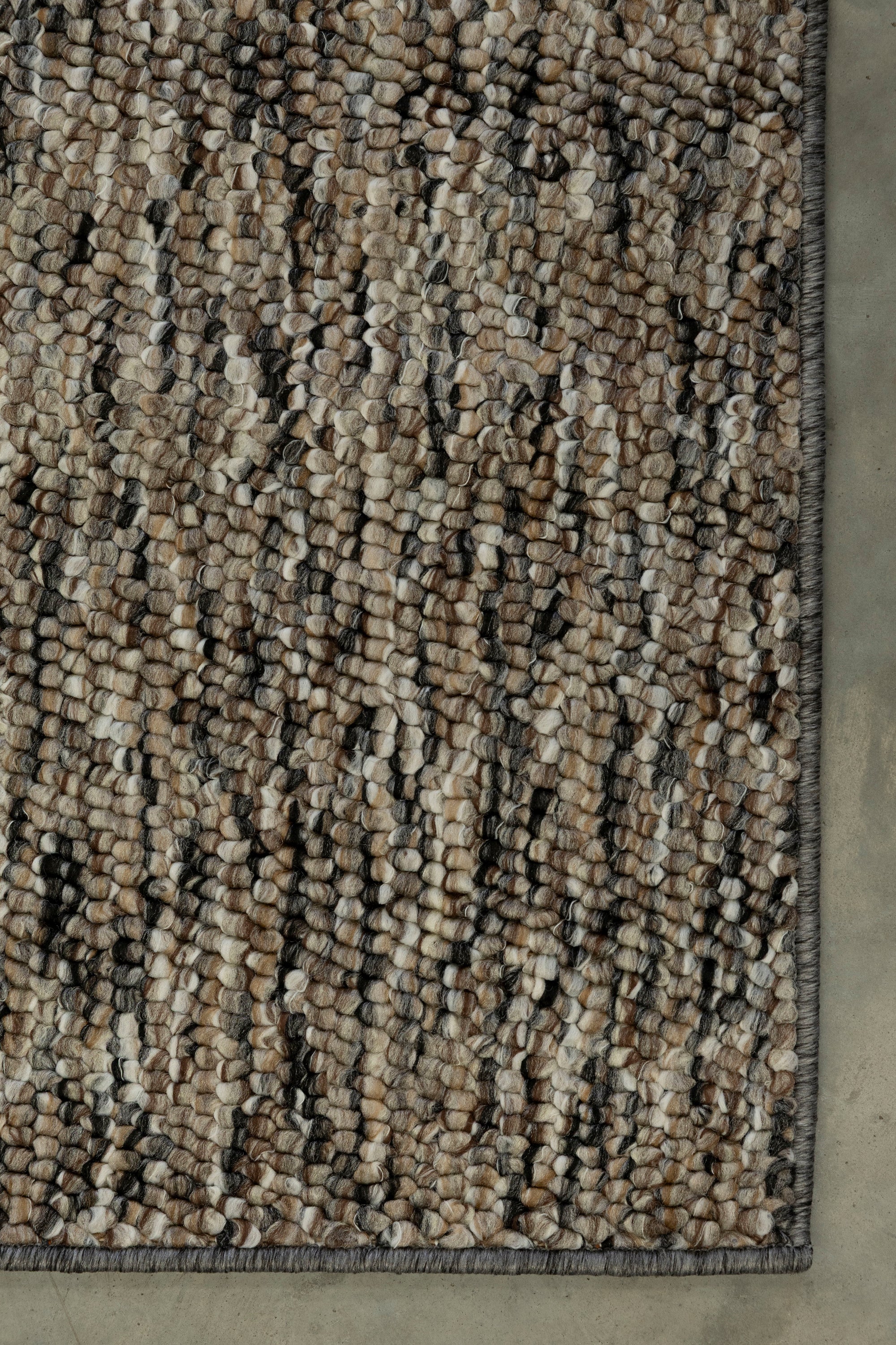 Pebbles Brown and Black Rug