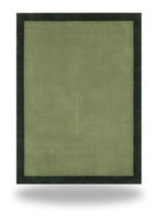 Green and Green Border Rug (Colour Series)