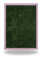 Green and Lilac Border Rug (Colour Series)