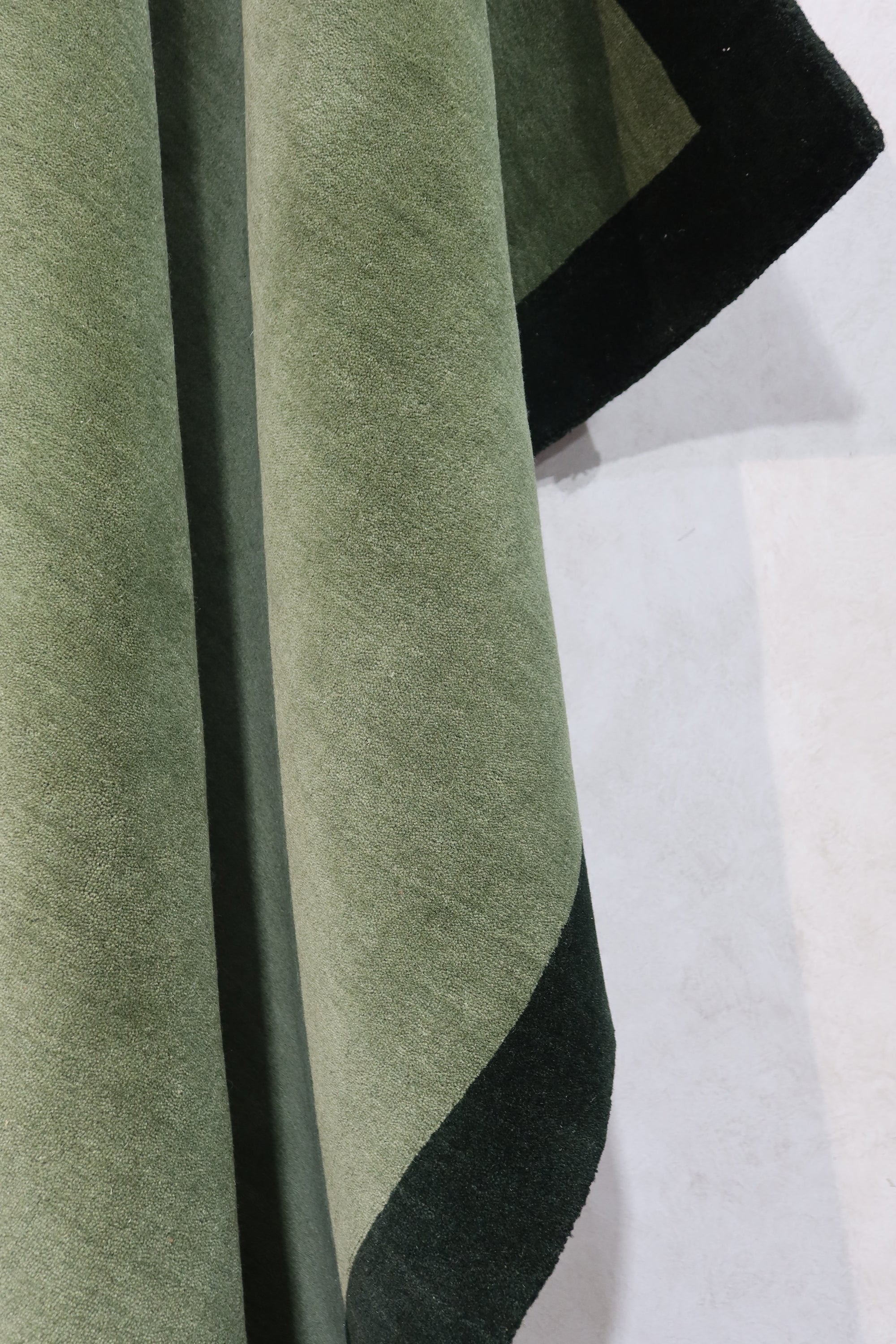 Green and Green Border Rug (Colour Series)
