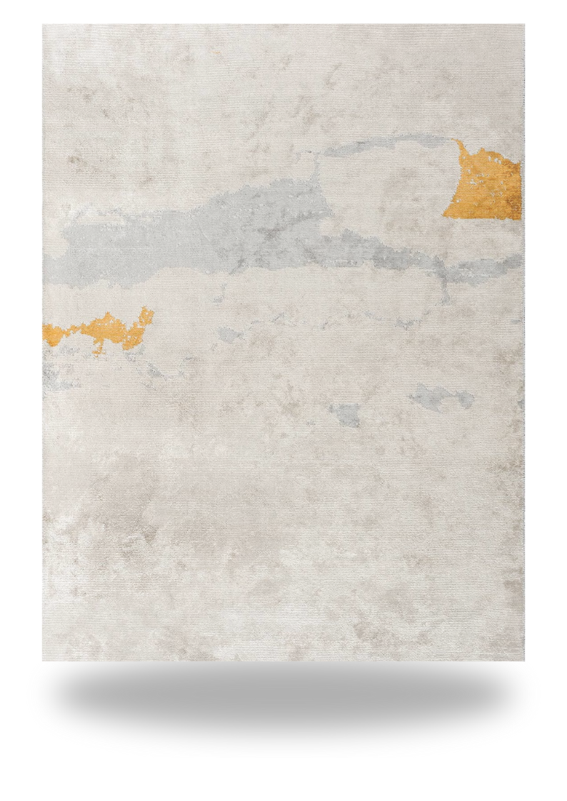 In The Rain White and Blue Designer Rug