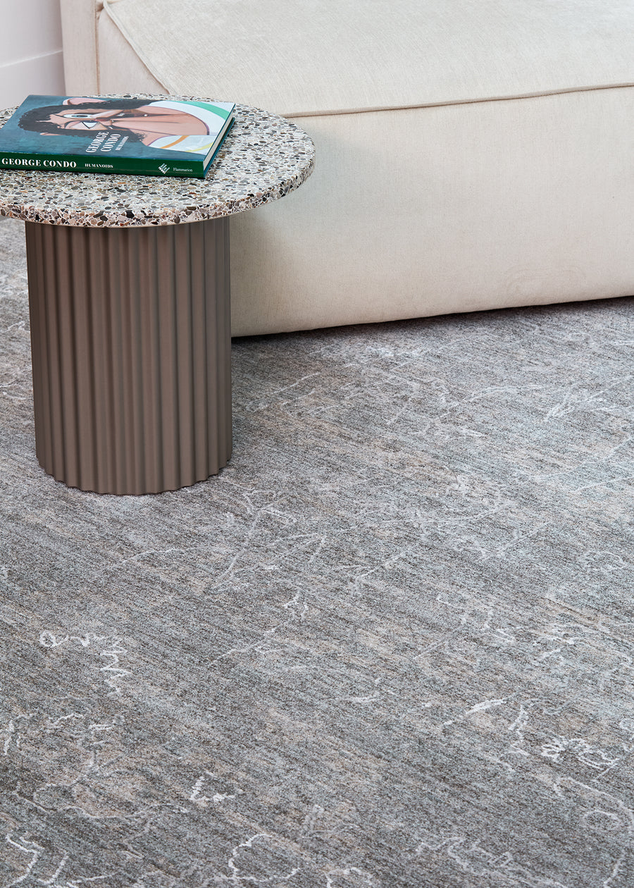 Mirage Blue and Cream Transitional Rug