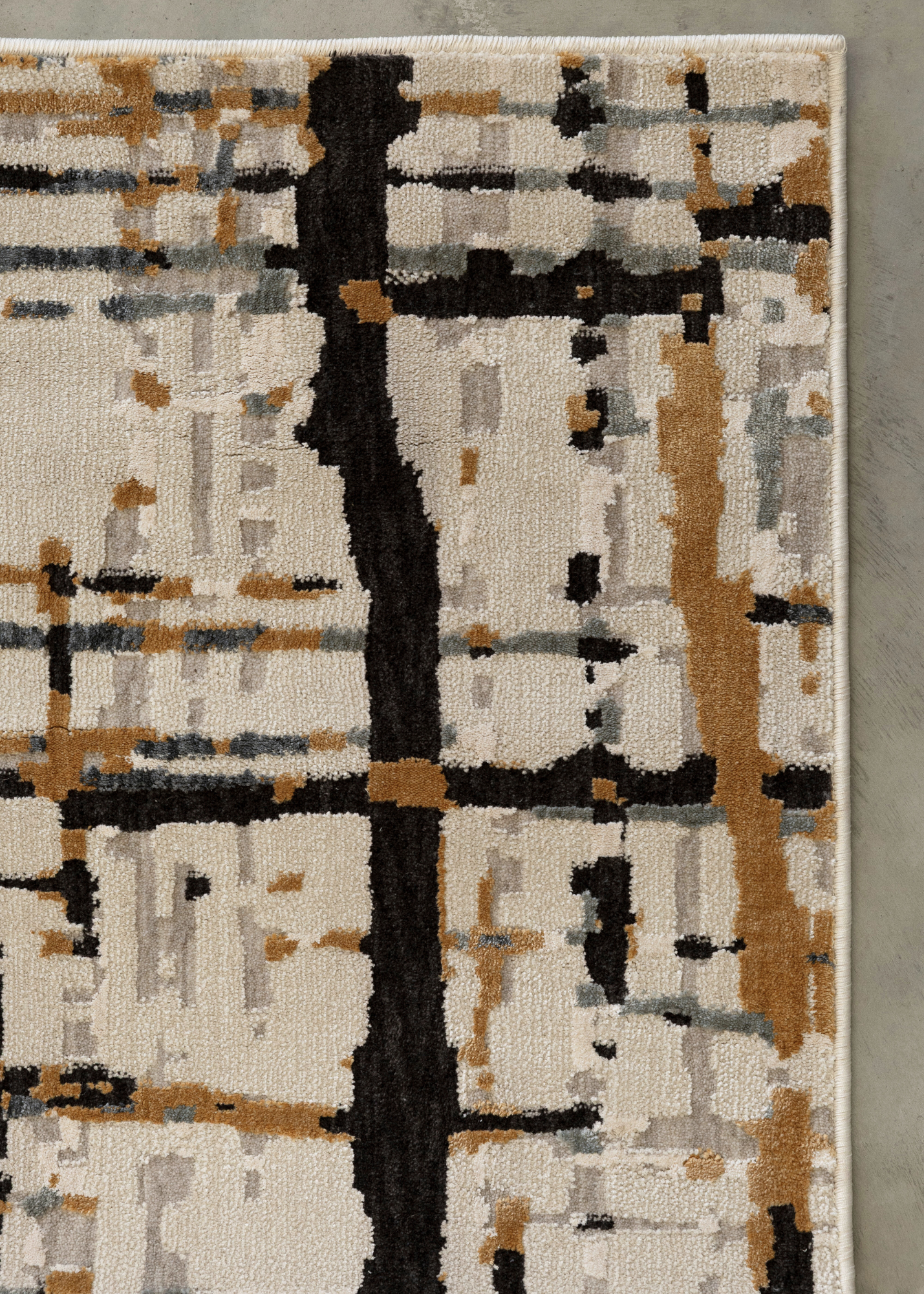 Moonlit Bloom Abstract Rug by Four Corners Rugs Close Up