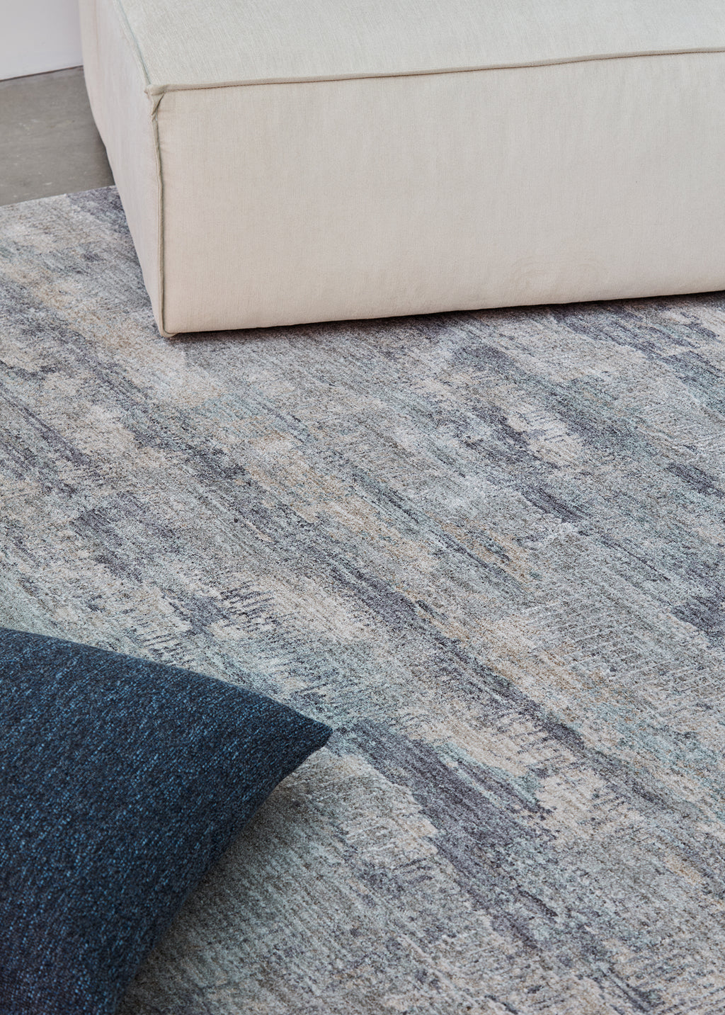 Nordic Soft Blue and Grey Rug Four Corners Rugs