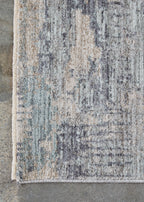 Nordic Soft Blue and Grey Rug Four Corners Rugs