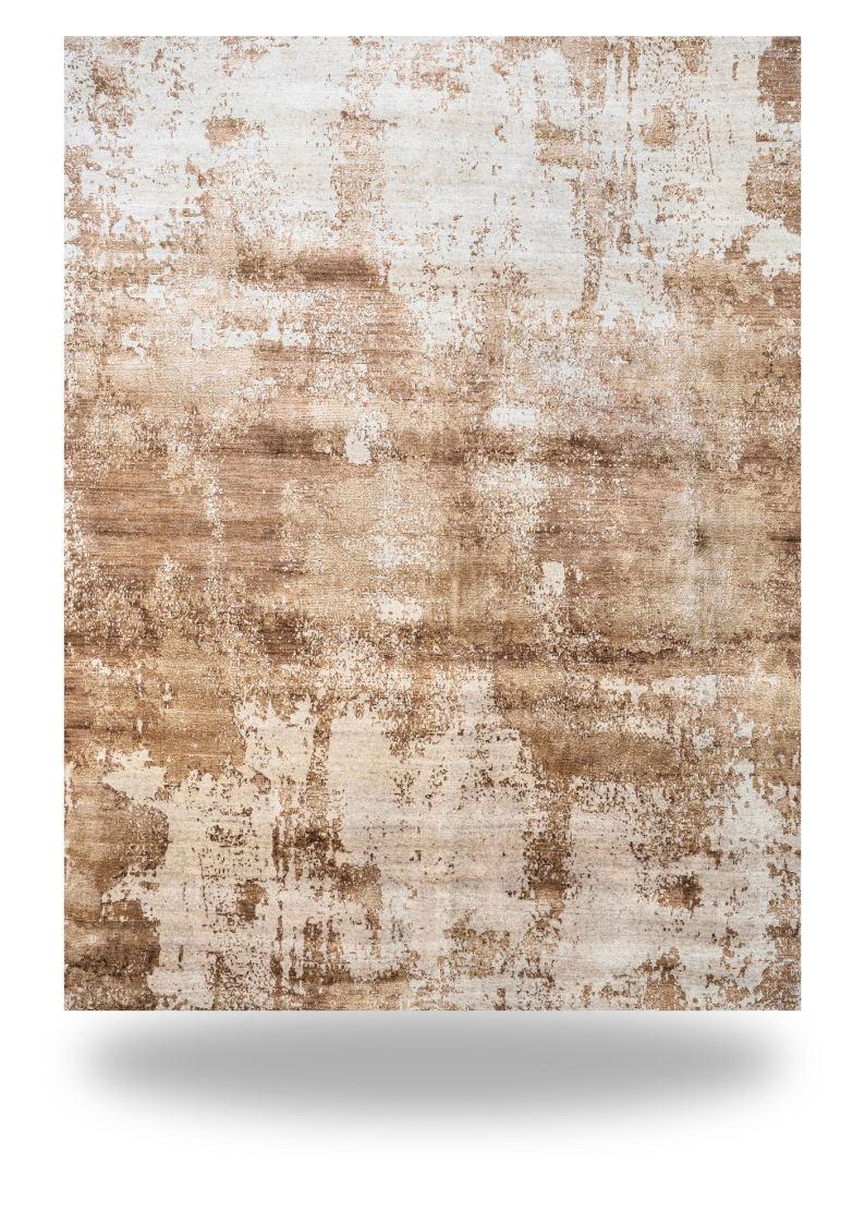 Nude Contrast Gold and Brown Rug