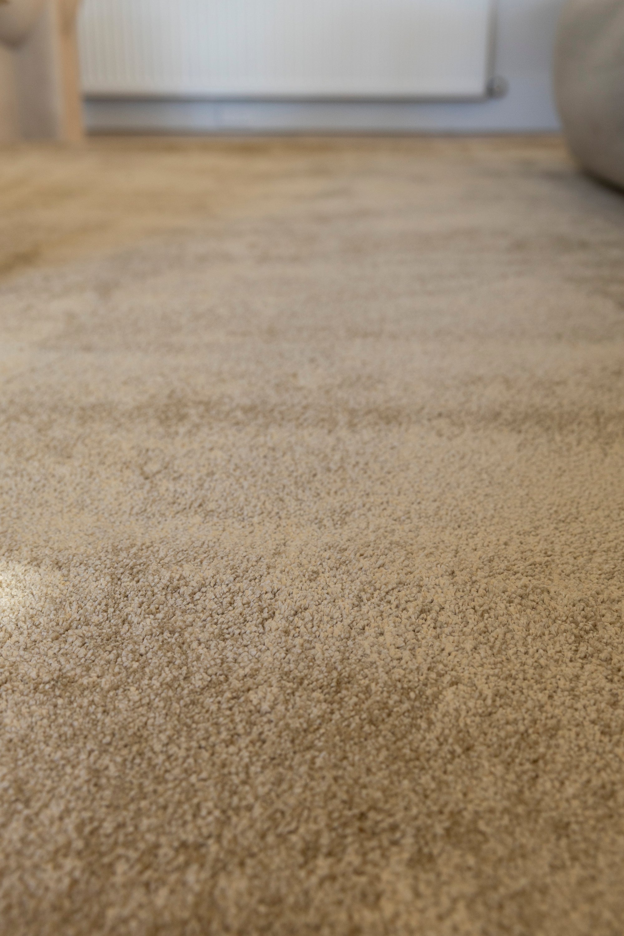 Close-up of Plush Gold Rug by Four Corners Rugs