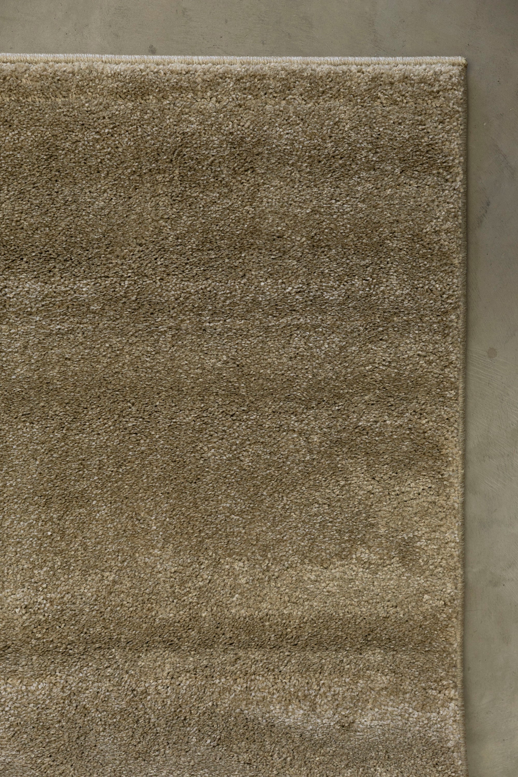 Plush Olive Green Rug by Four Corners Rugs Close Up