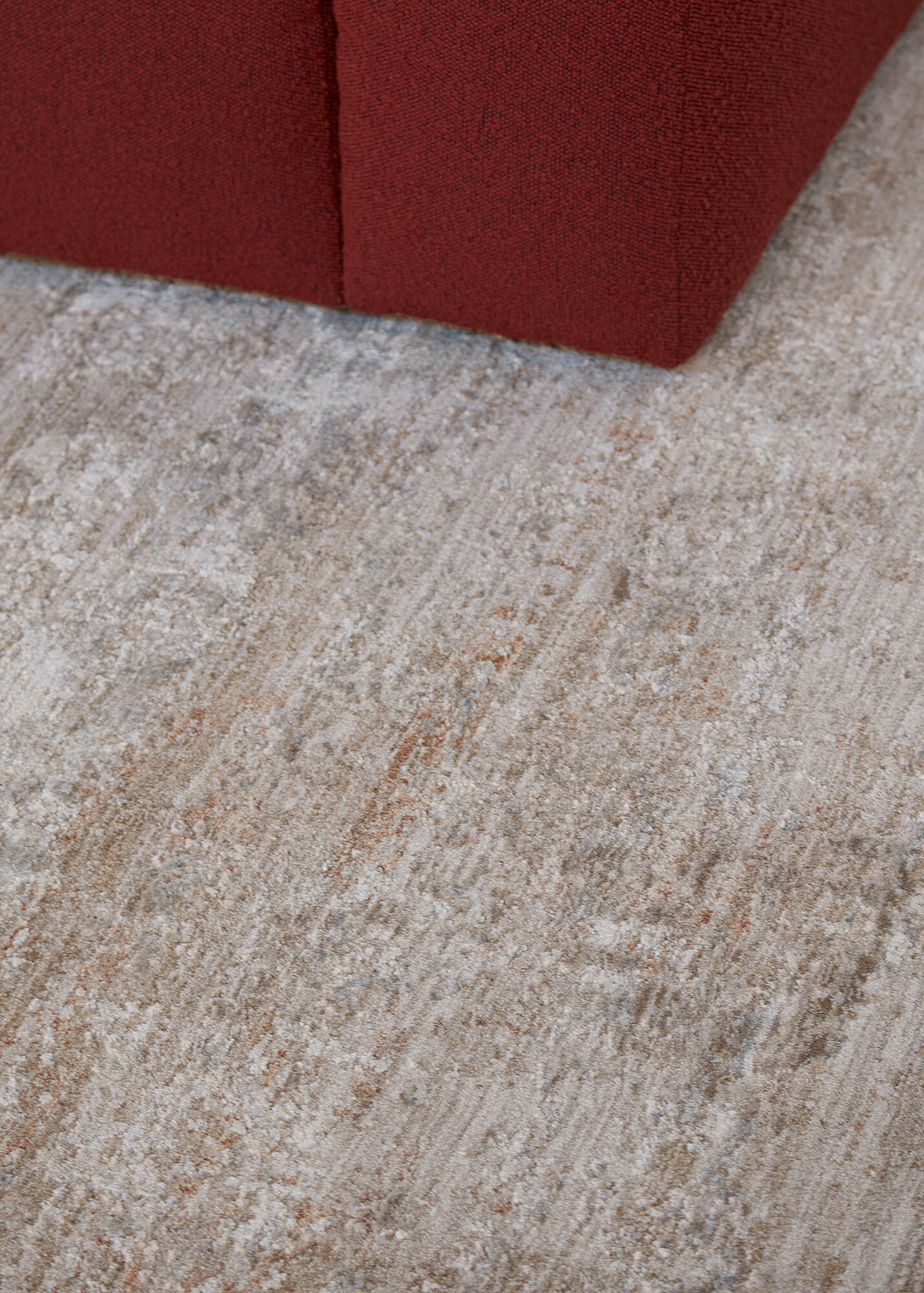 Purity Neutral, Copper and Light Blue Rug