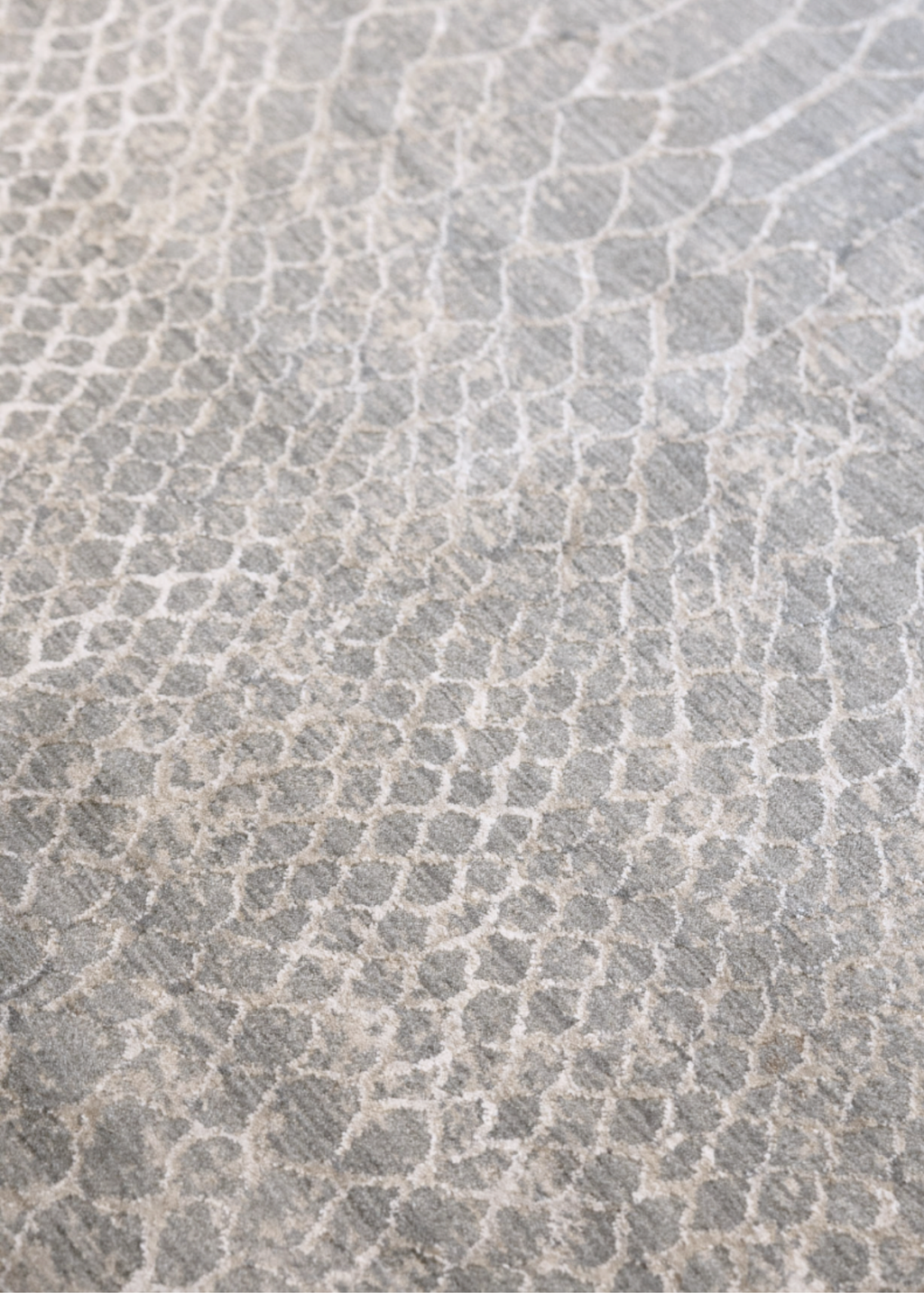 close of up Python Blue Base Rug by Four Corners Rugs
