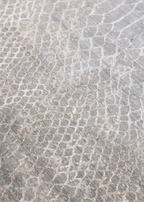 close of up Python Blue Base Rug by Four Corners Rugs