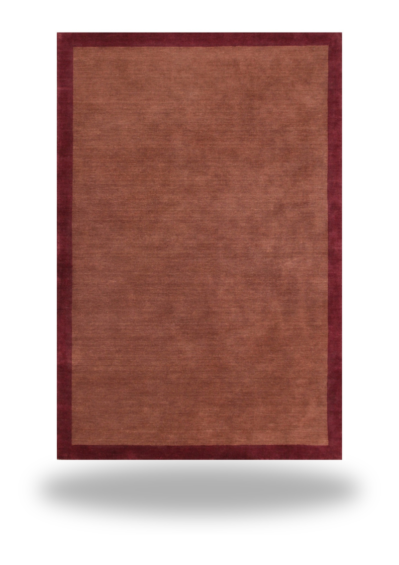 Rust & Cherry Border Rug (Neutral Series)