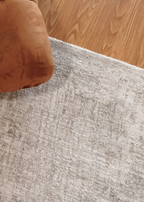 Close-up of Silver Strokes Modern Rug by Four Corners Rugs