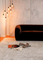 Silver Strokes Modern Rug