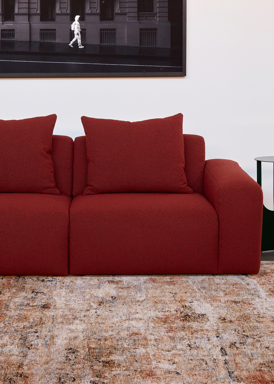 Sunset Haze Burnt Orange Rug