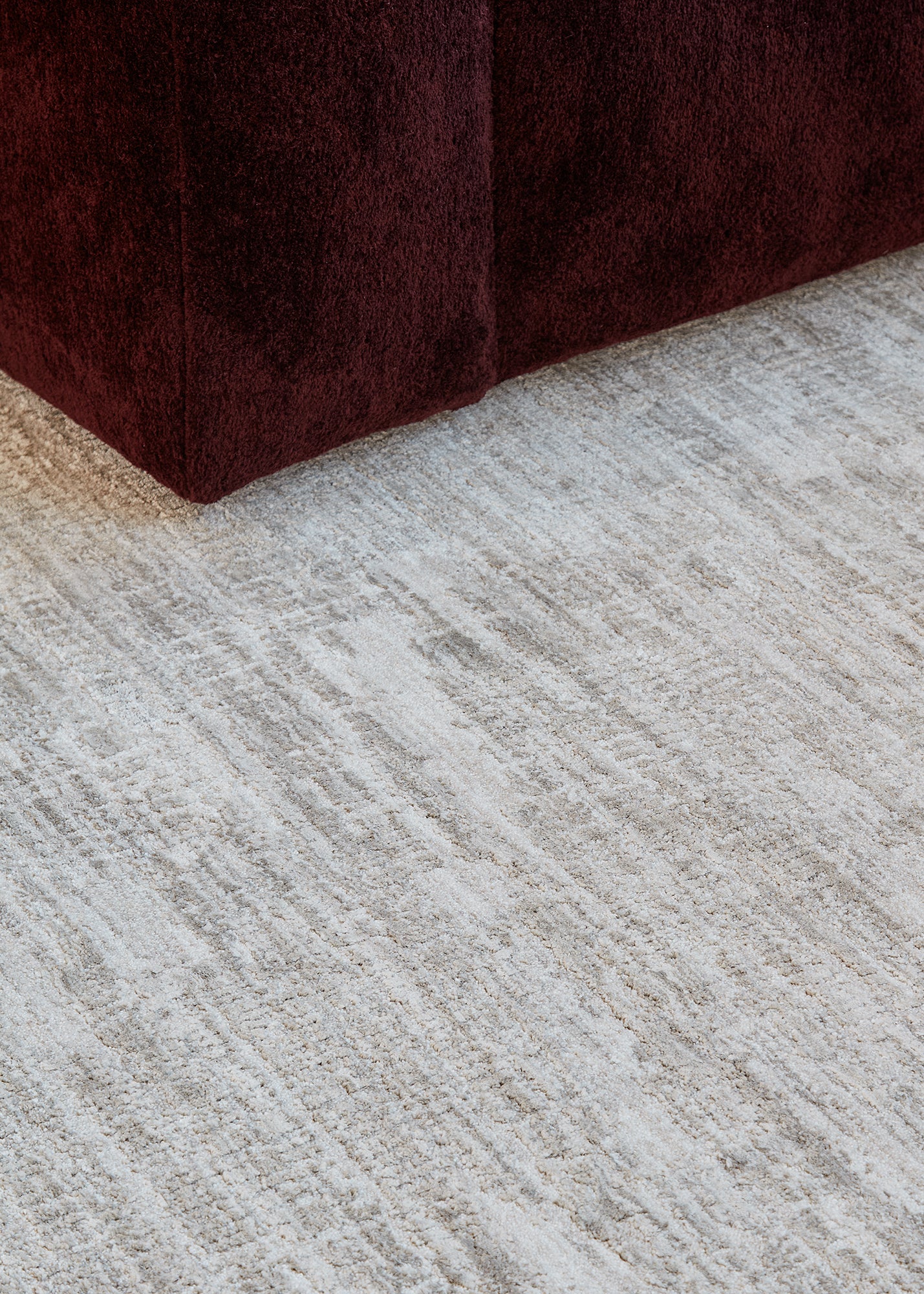 Texture Silver and Cream Rug