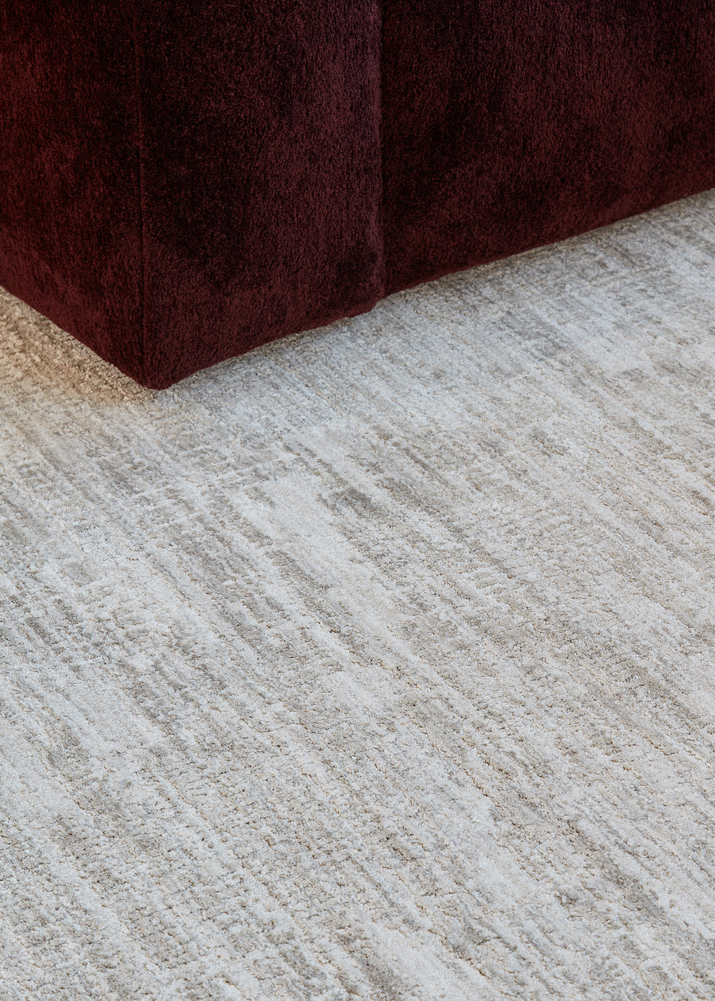 Texture Silver and Cream Rug Four Corners Rugs