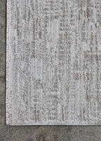 Texture Silver and Cream Rug Four Corners Rugs