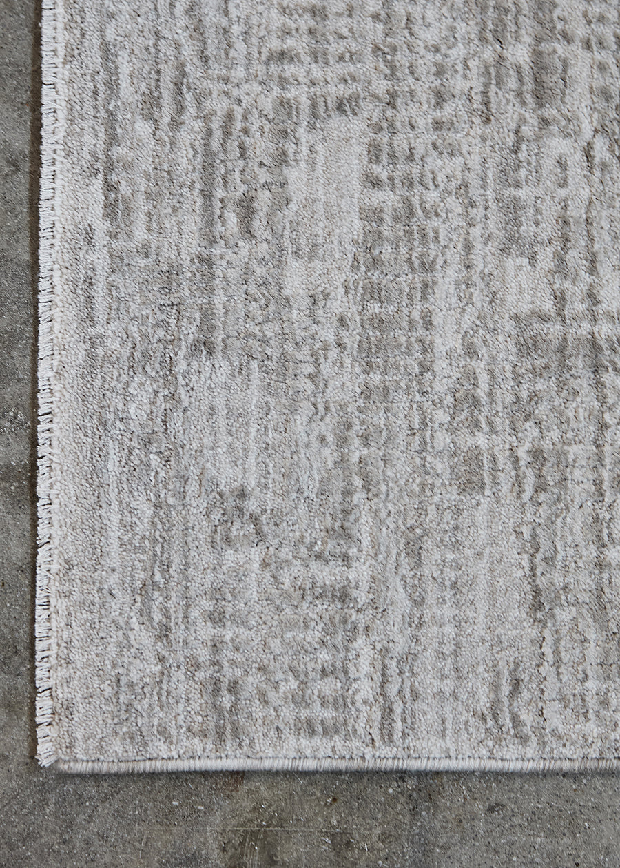 Texture Silver and Cream Rug