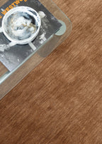 Texture Wool Runner Teddy Brown Close Up