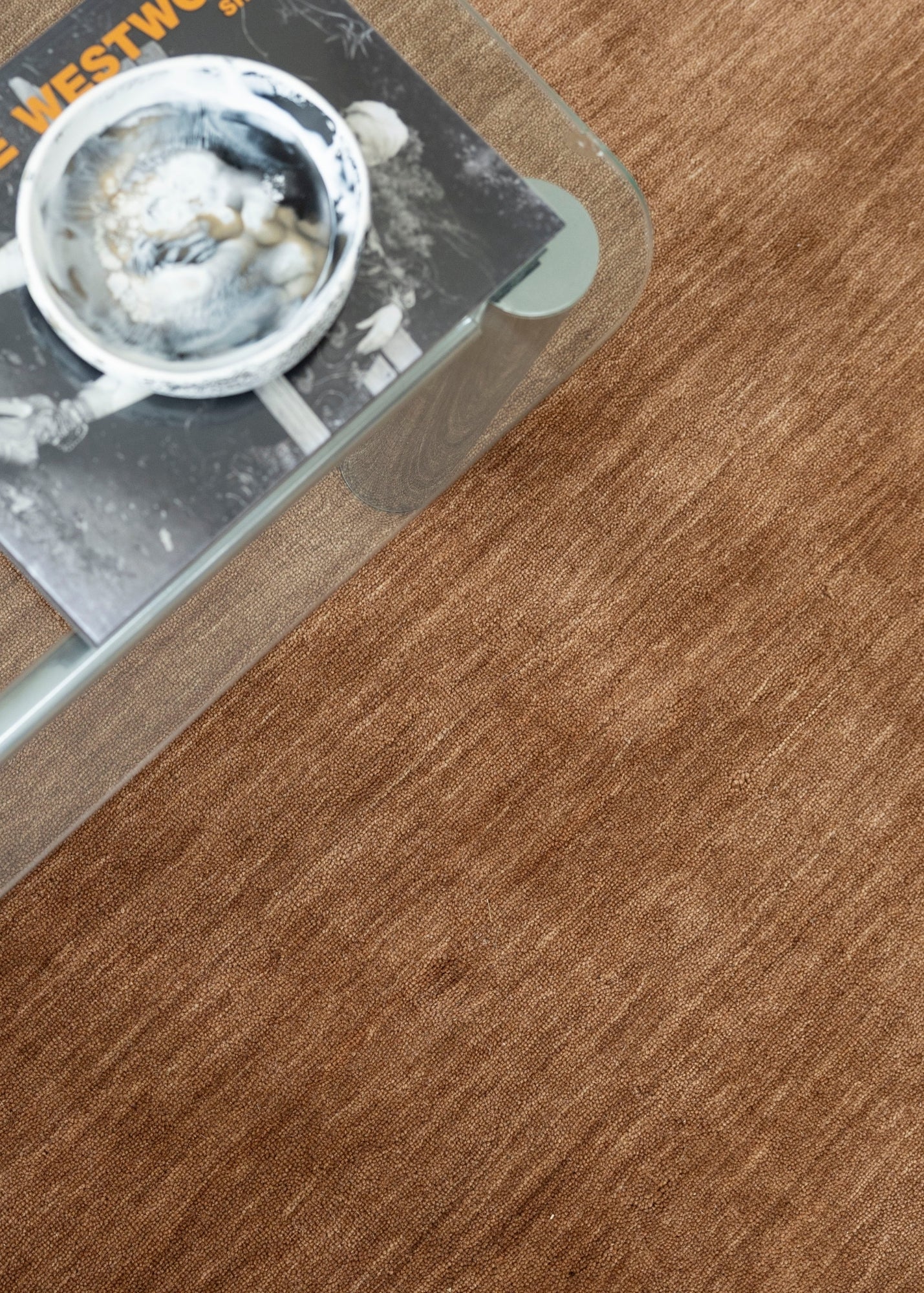 Texture Wool Runner Teddy Brown Close Up