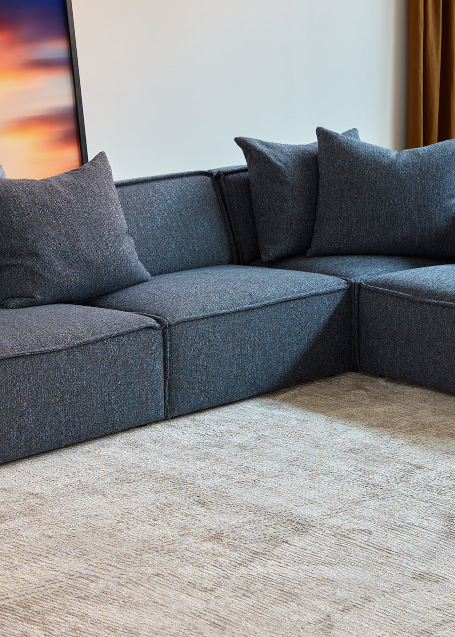 Trinity Grey and Olive Green Rug