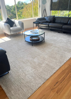 Customer home featuring Trinity Grey and Warm Tone Rug by Four Corners Rugs