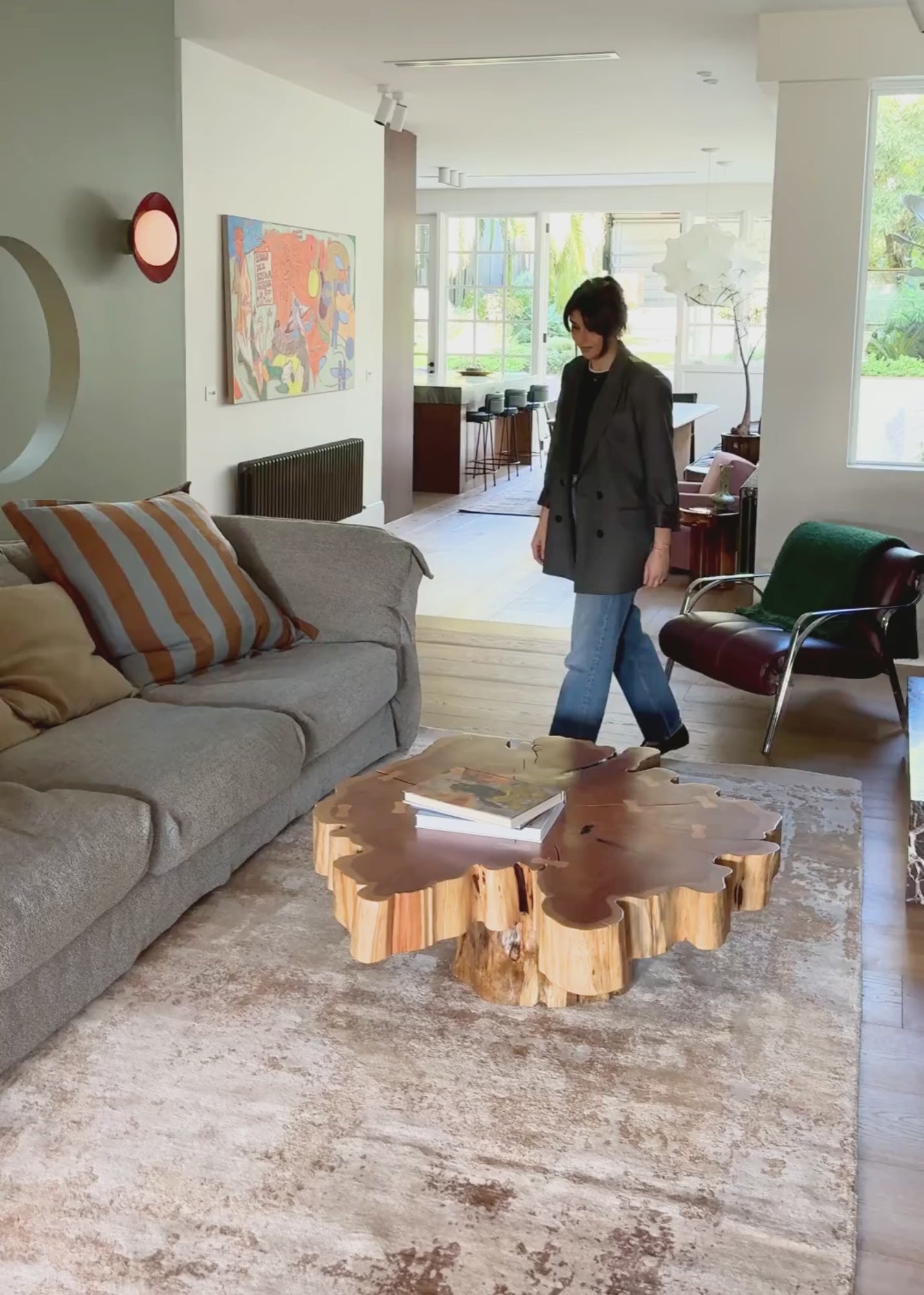 Nude Contrast Gold and Brown Rug by Four Corners Rugs video