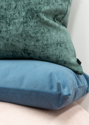 Blue Velvet Cushion - Four Corners Rugs